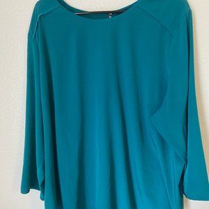 Blue long sleeve blouse